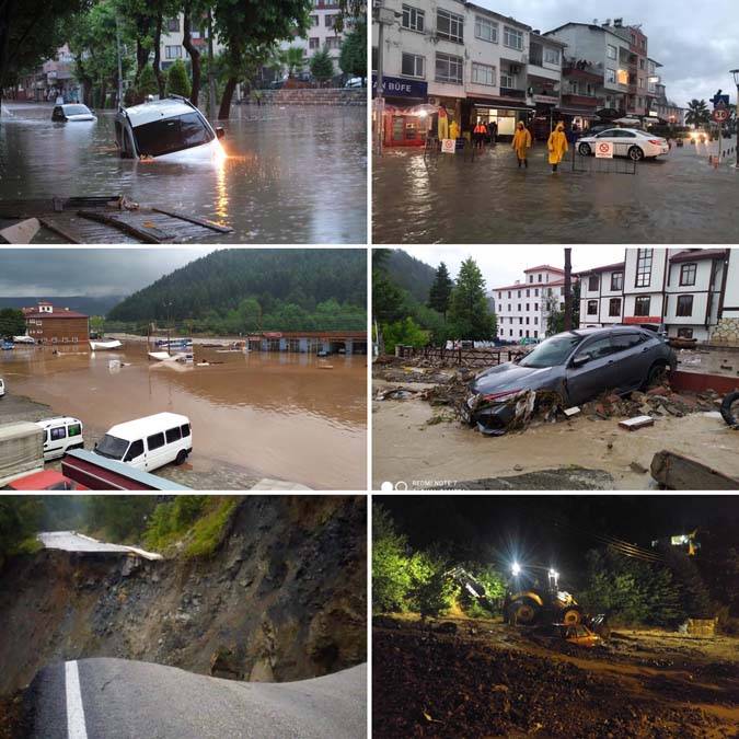 Kastamonu'da baraj yıkıldı Bozkurt ilçesi sular altında kaldı 4